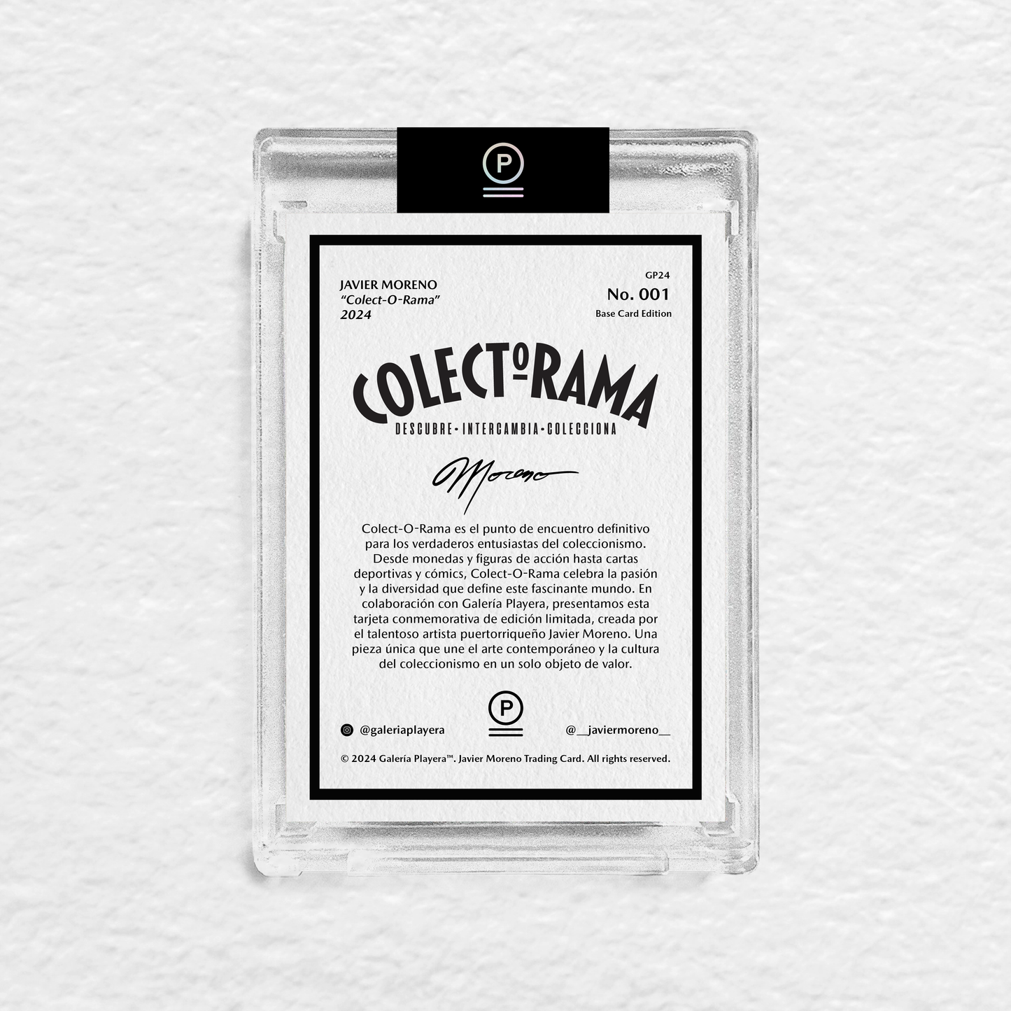 JAVIER MORENO - COLECT-O-RAMA 2024 - 1ST EDITION - BASE CARD (Pickup)
