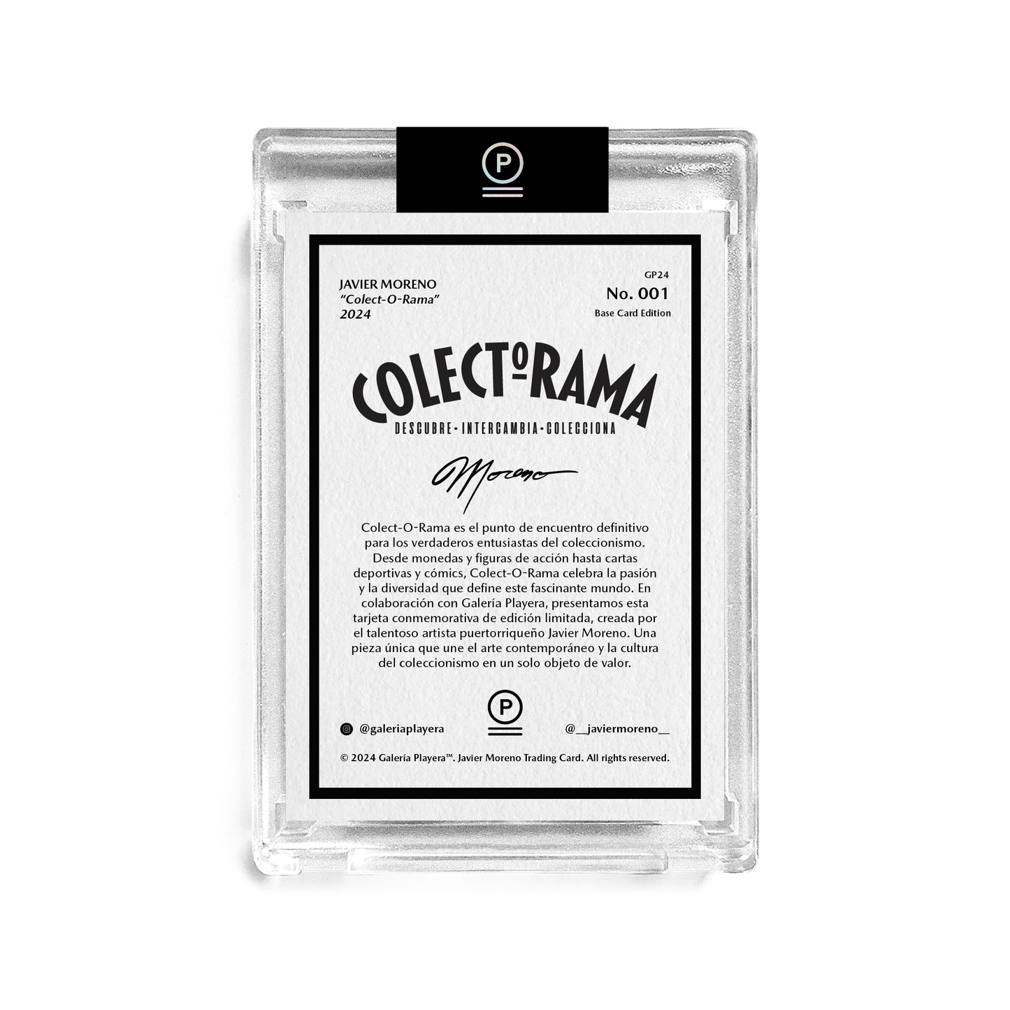JAVIER MORENO - COLECT-O-RAMA 2024 - 1ST EDITION - BASE CARD